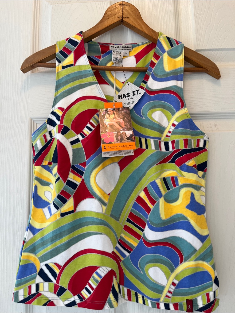 Royal Robbins Multicolor Abstract Tank Top - Red/Blue/Green/Yellow
